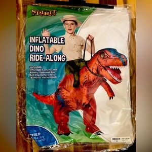 Spirit Inflatable Dino Ride-Along costume with hat